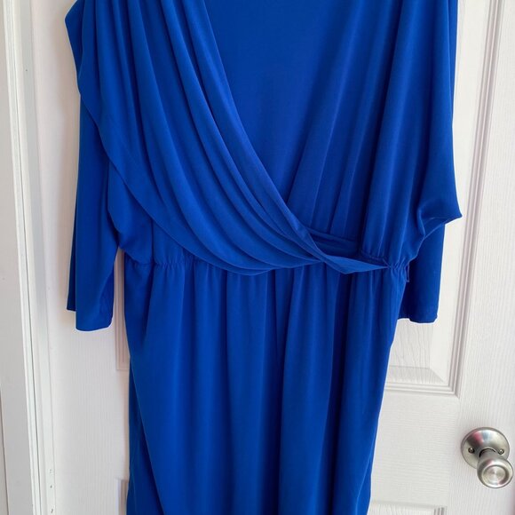 Lane Bryant Royal Blue Dress Long Sleeve Womens  Plus Size 18/20 - Picture 2 of 5